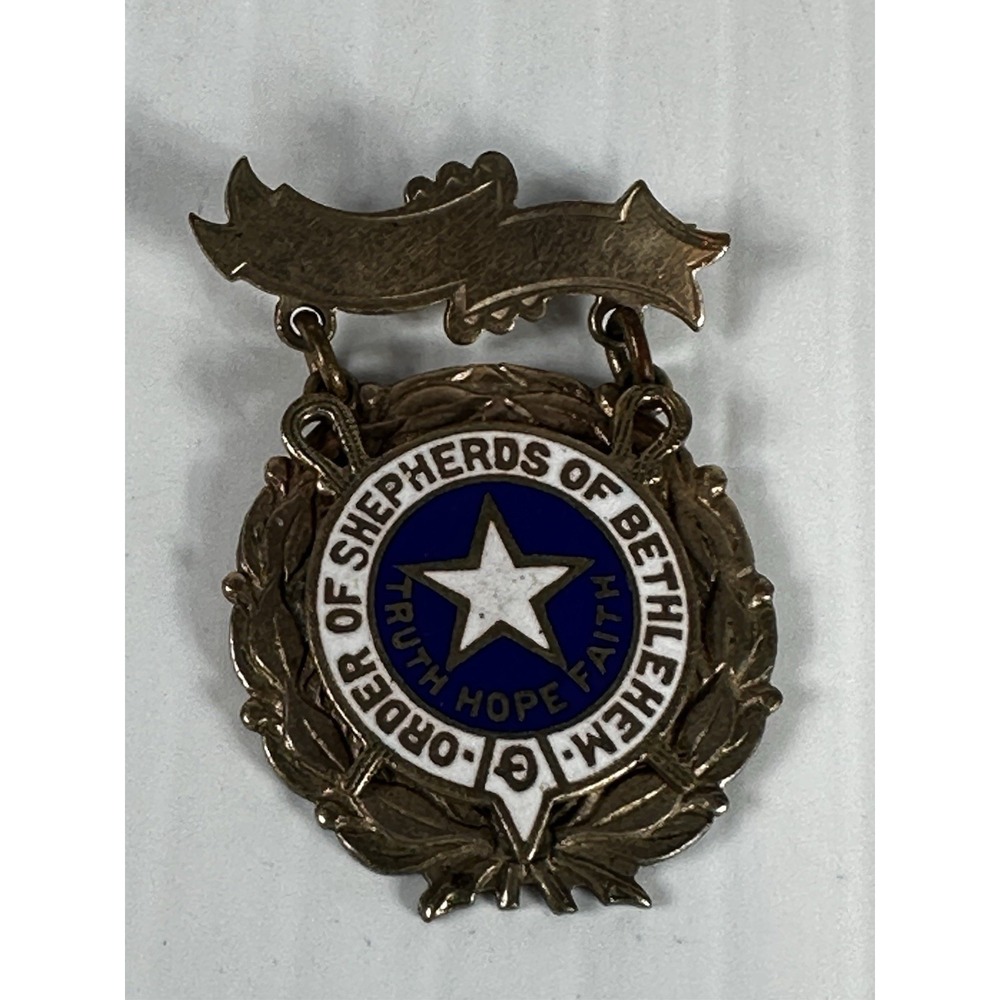 Antique Order Of Shepherds of Bethlenem Fraternal Organization Lapel‎ Pin Truth
